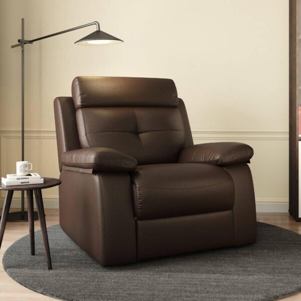Leatherette One Seater POWER Recliner